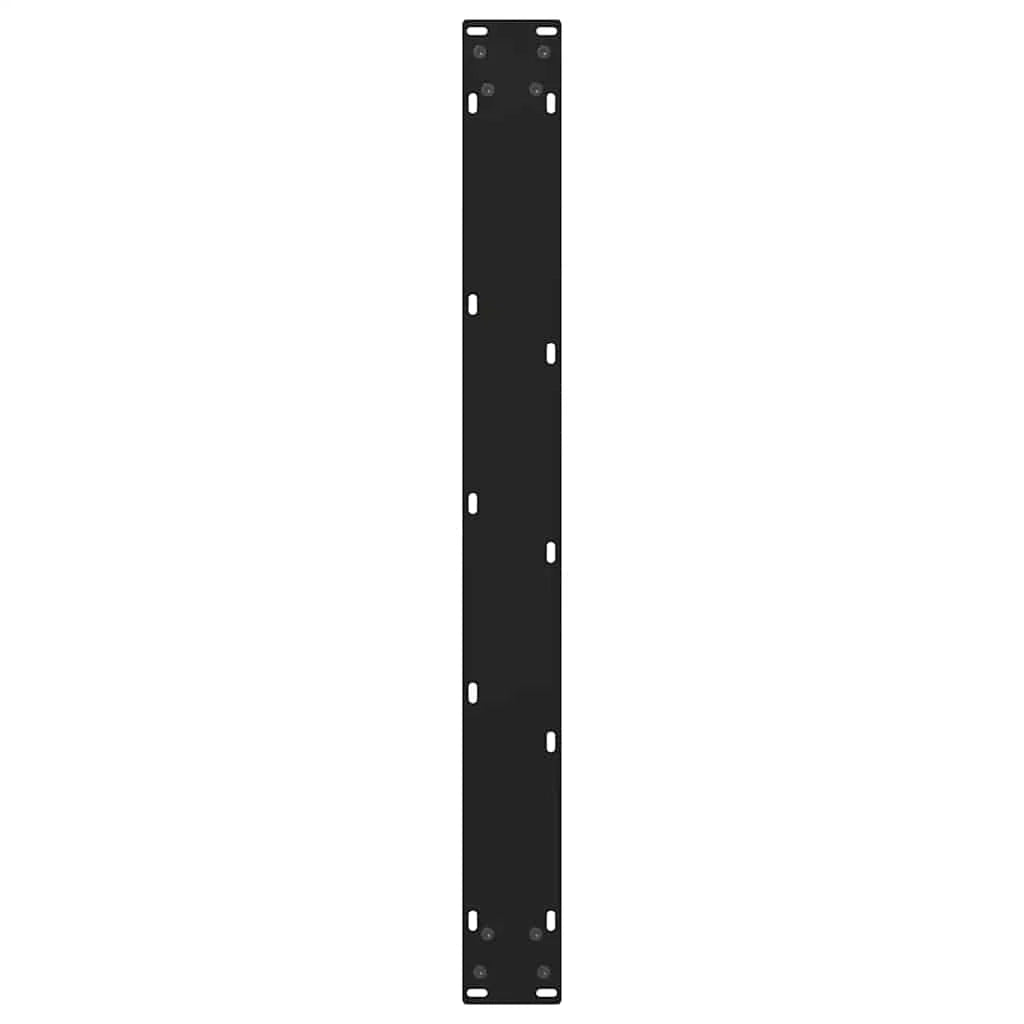 Set di 2 gambe regolabili per tavolo da pranzo a forma di V design moderno 80 x 72-73 cm acciaio nero 02_0056863