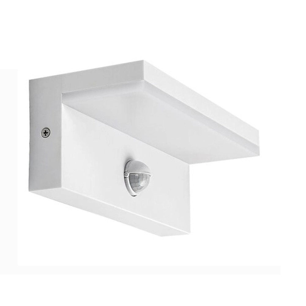 Trade Shop - Applique Per Esterno 10 W Con Sensore Pir Di Movimento Tecnologia Cct Ip54 Ss-esa-013c - Bianco