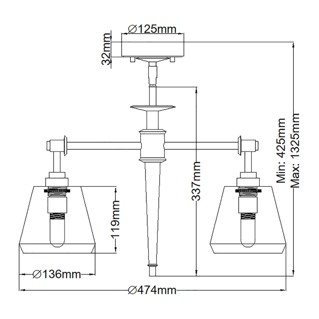 Lampadario Agatha Elstead cromato Ø47cm 4xG9 LED IP44