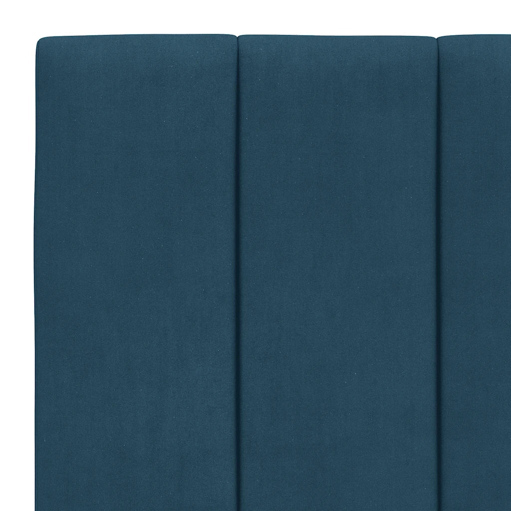 Giroletto senza Materasso Hanko Blu 90x190 cm in Velluto 3207823