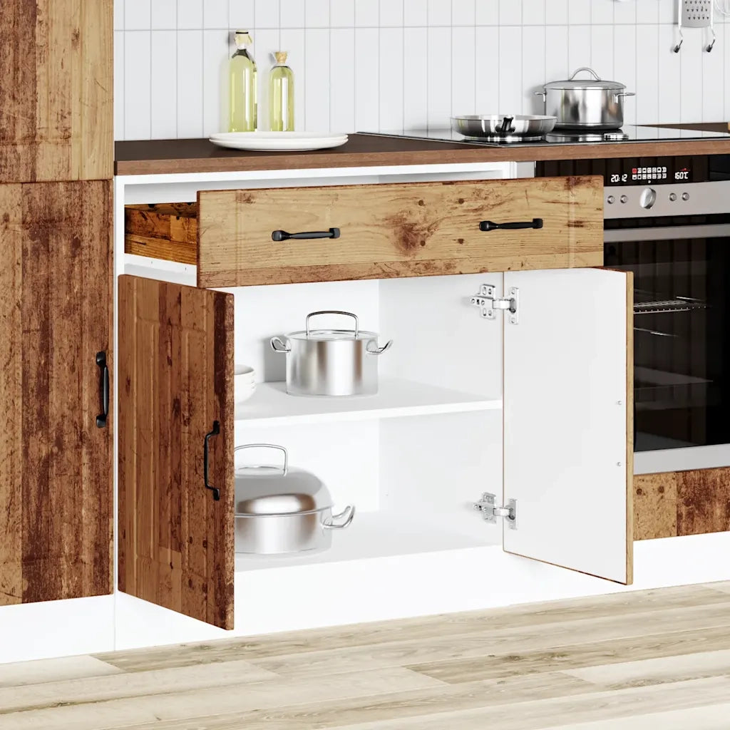 Base da Cucina Lucca Legno Antico in Legno Multistrato 853745