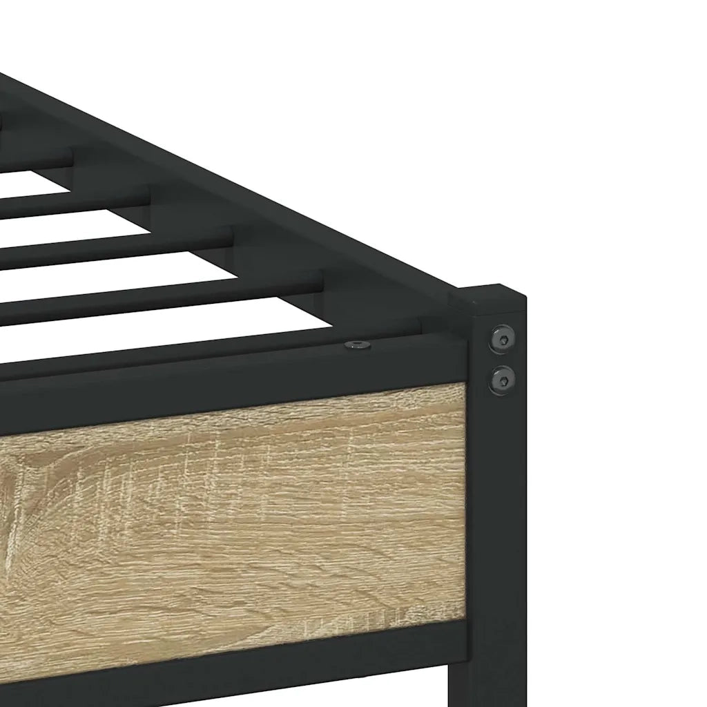 Giroletto senza Materaso in Metallo Rovere Sonoma 107x203 cm 4007864