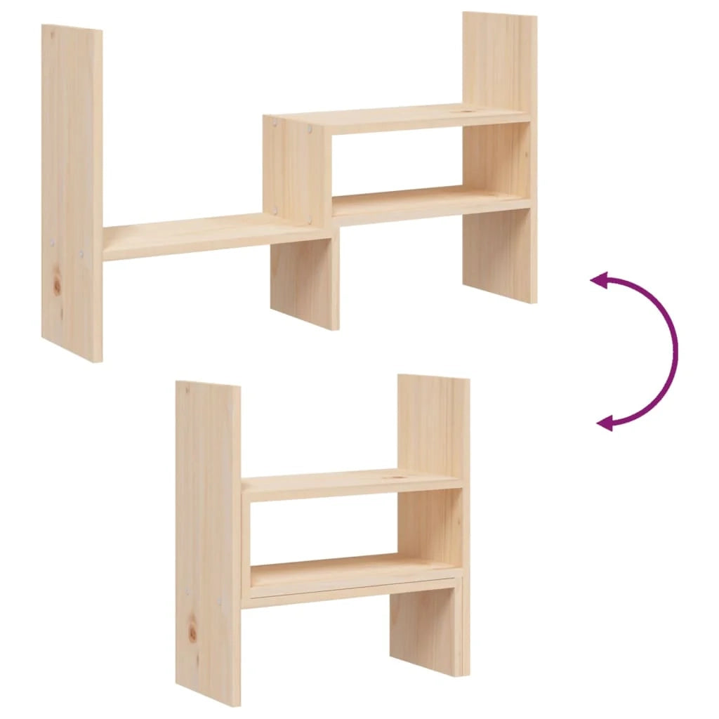 Supporto per monitor (39-72) x 17 x 43 cm in legno massello di pino 02_0021214