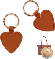 Set di Clip per Cappello Magnetici di Alta Qualità - 2 pezzi - Cuoio Marrone - Accessorio da Viaggio per Uomo e Donna