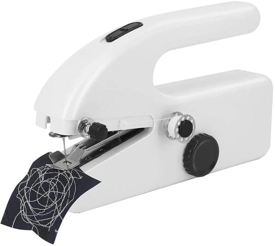 Mini-naaimacchina portatile, macchina da cucire manuale elettrica, facile da utilizzare, adatta per principianti e progetti di fai-da-te.