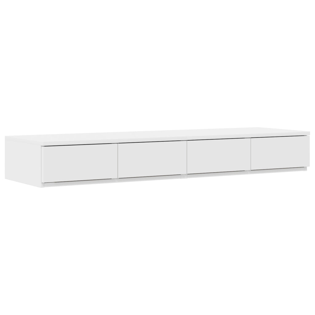 Cassetti per Letto Bianco 120x36,5x16,5 cm Legno Ingegnerizzato