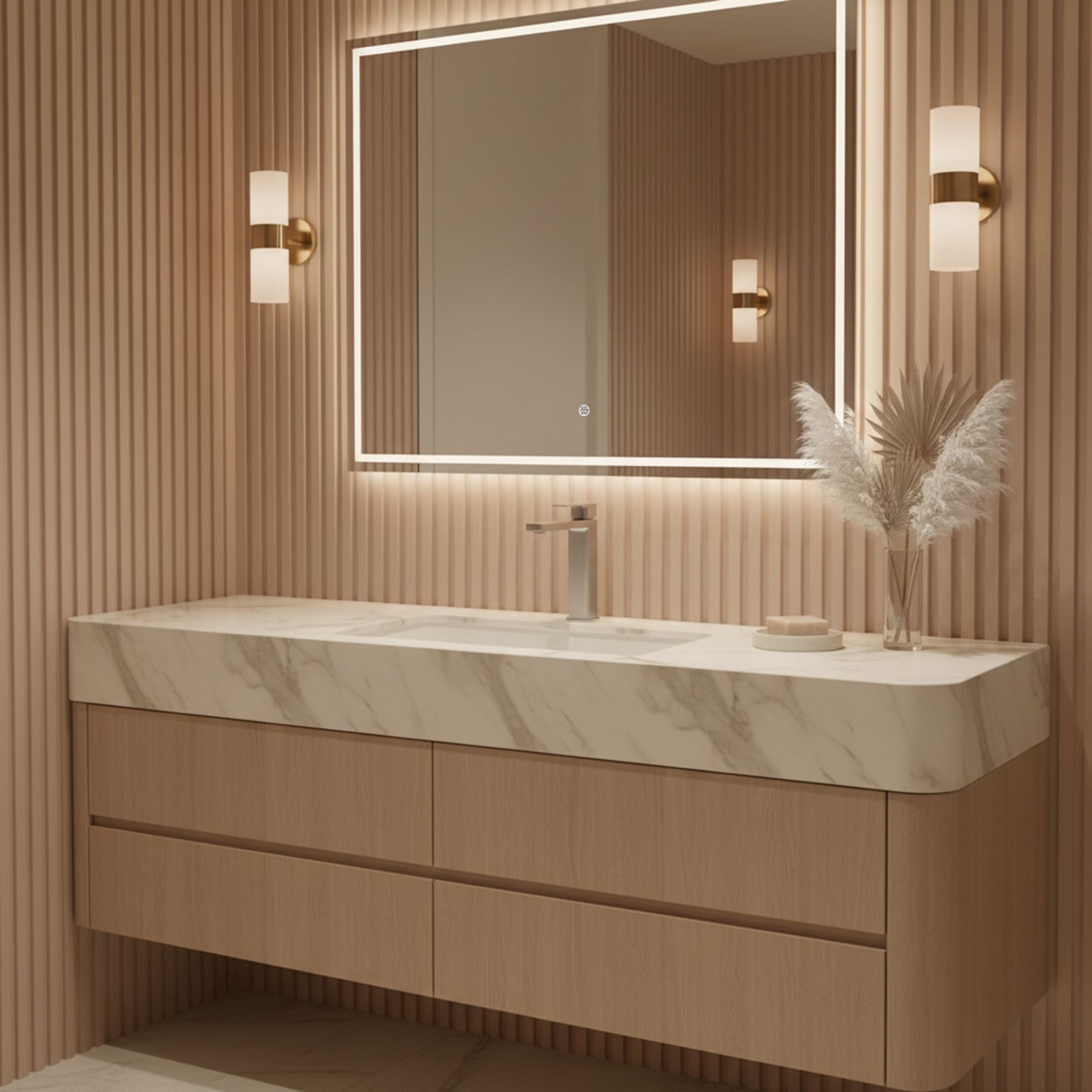 Rubinetto Da Bagno Rea Arlo Brush Nickle