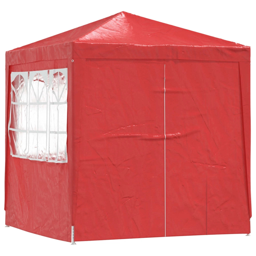Tenda Party-Tenda da festa Rosso 200 x 200 x 240 cm PE e Acciaio