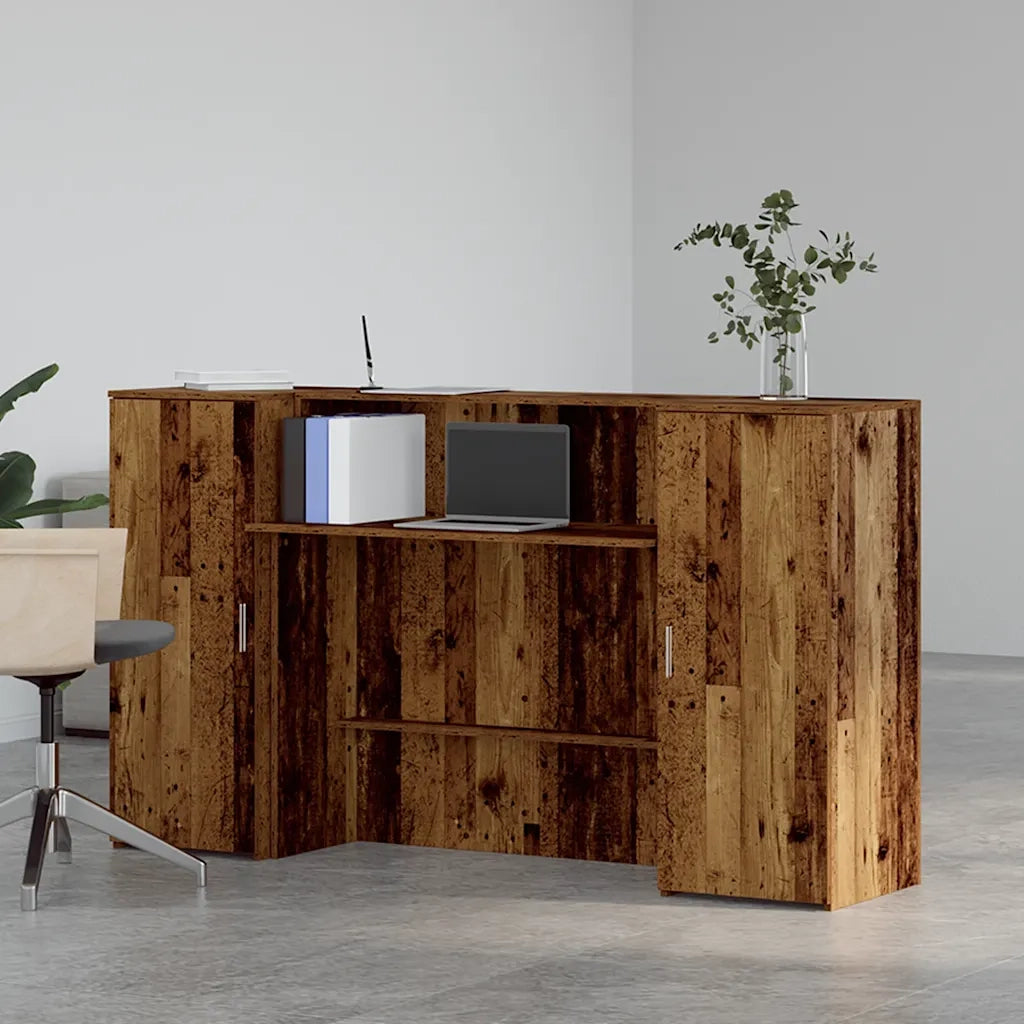 Banco Reception Legno Antico 180x50x103,5 cm Legno Multistrato 3324212