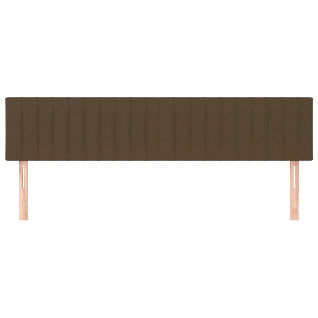 Testiera Marrone Scuro 180x5x78/88 cm in Tessuto 346273
