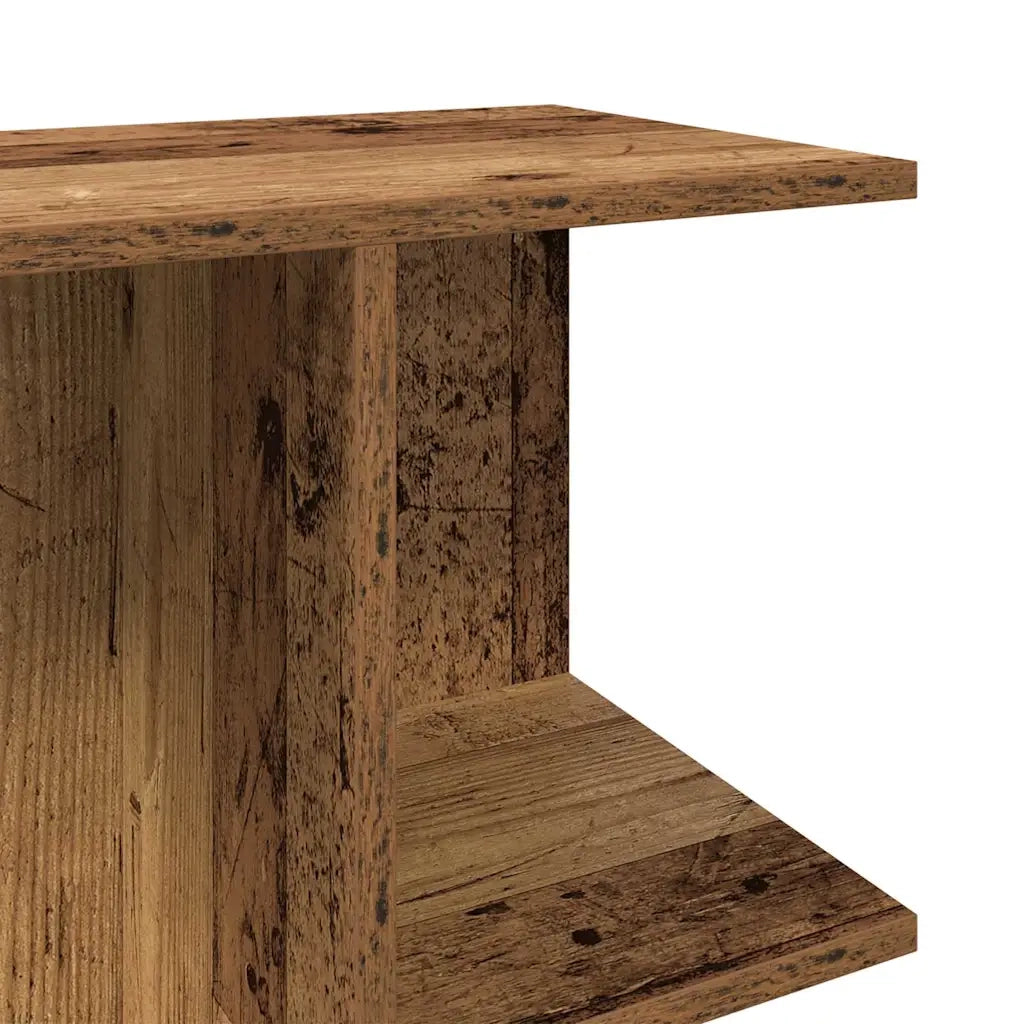 Comodini 2 pz-Set di 2 Tavolino da notte Legno Antico 46,5x29x61 cm in Legno Multistrato