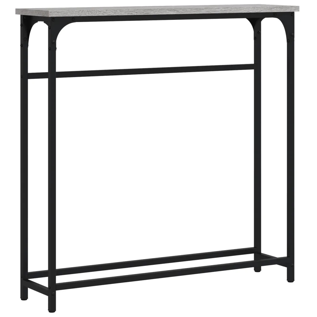 Tavolino Consolle | Tavolo d'Ingresso Grigio Sonoma 75x19,5x75 cm Legno Multistrato