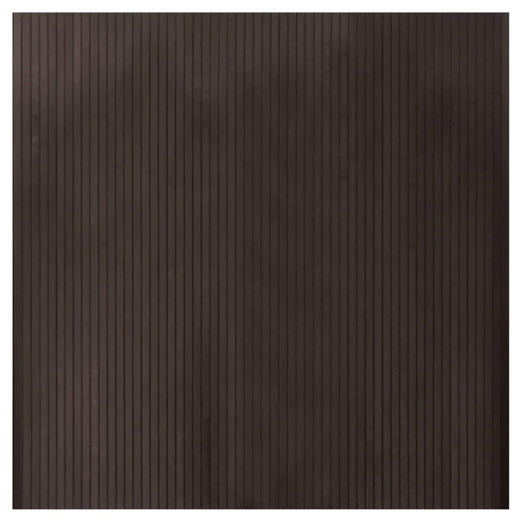 Tappeto Rettangolare Marrone Scuro 100x100 cm in Bambù 376803