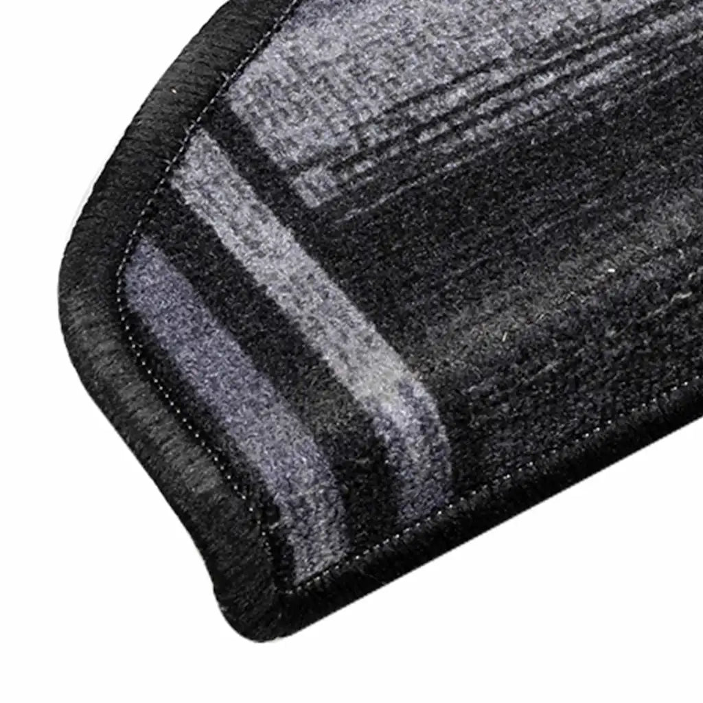 Tappetini per Scale Autoadesivi 5 pz 65x21x4 cm Nero e Grigio 149834