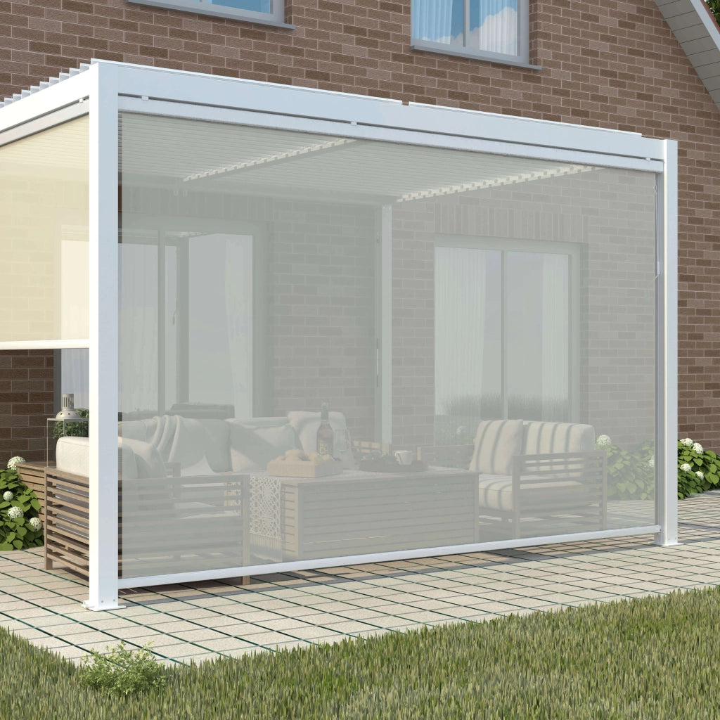 Parete laterale per pergola in alluminio textilene - TONY
