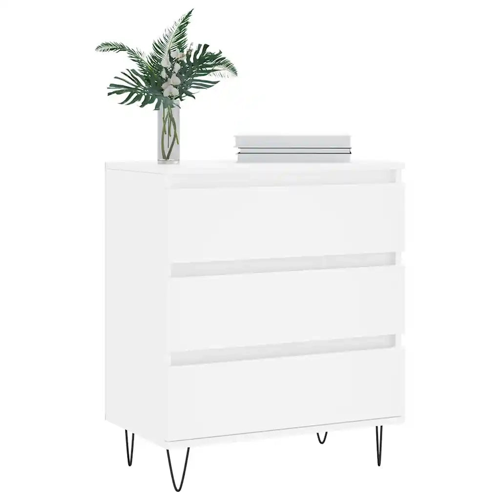 Credenza-Buffet-Armadio da cucina Bianca 60x35x70 cm in Legno Multistrato 915591