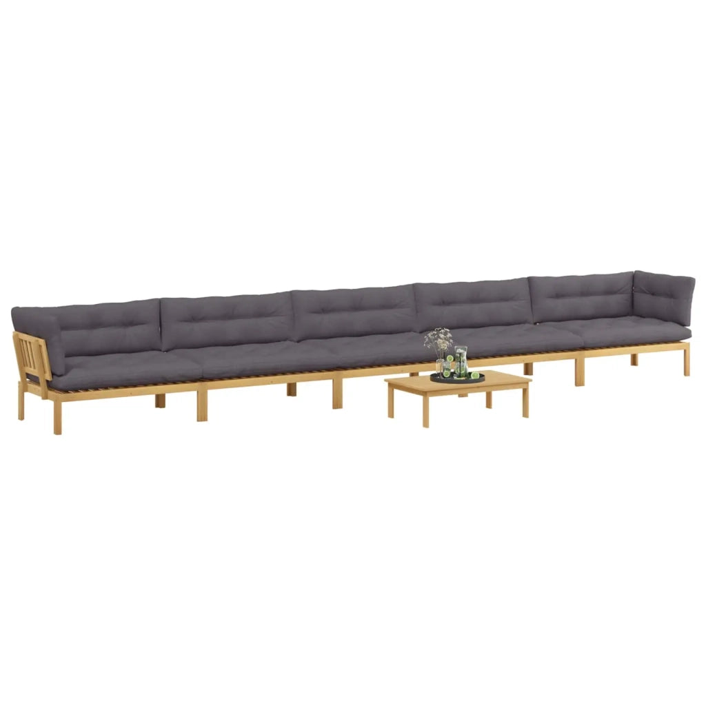 6 Pezzo Unità di divano pallet da giardino 3418300
