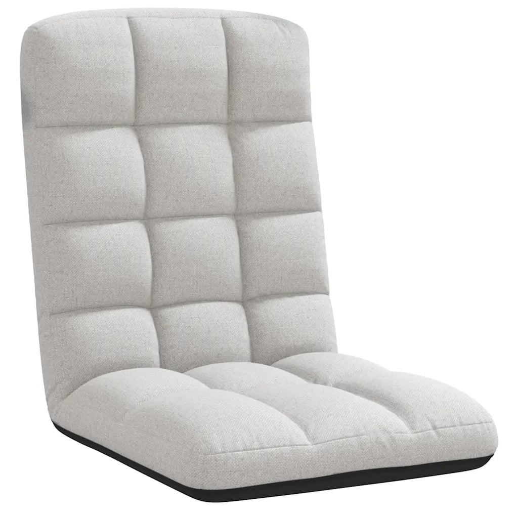 Sedia da Terra Pieghevole Grigio Nuvola 71x51x62 cm in Tessuto 4019744