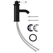 Rubinetto per Lavabo del Bagno Nero 130x180 mm CFW8017248