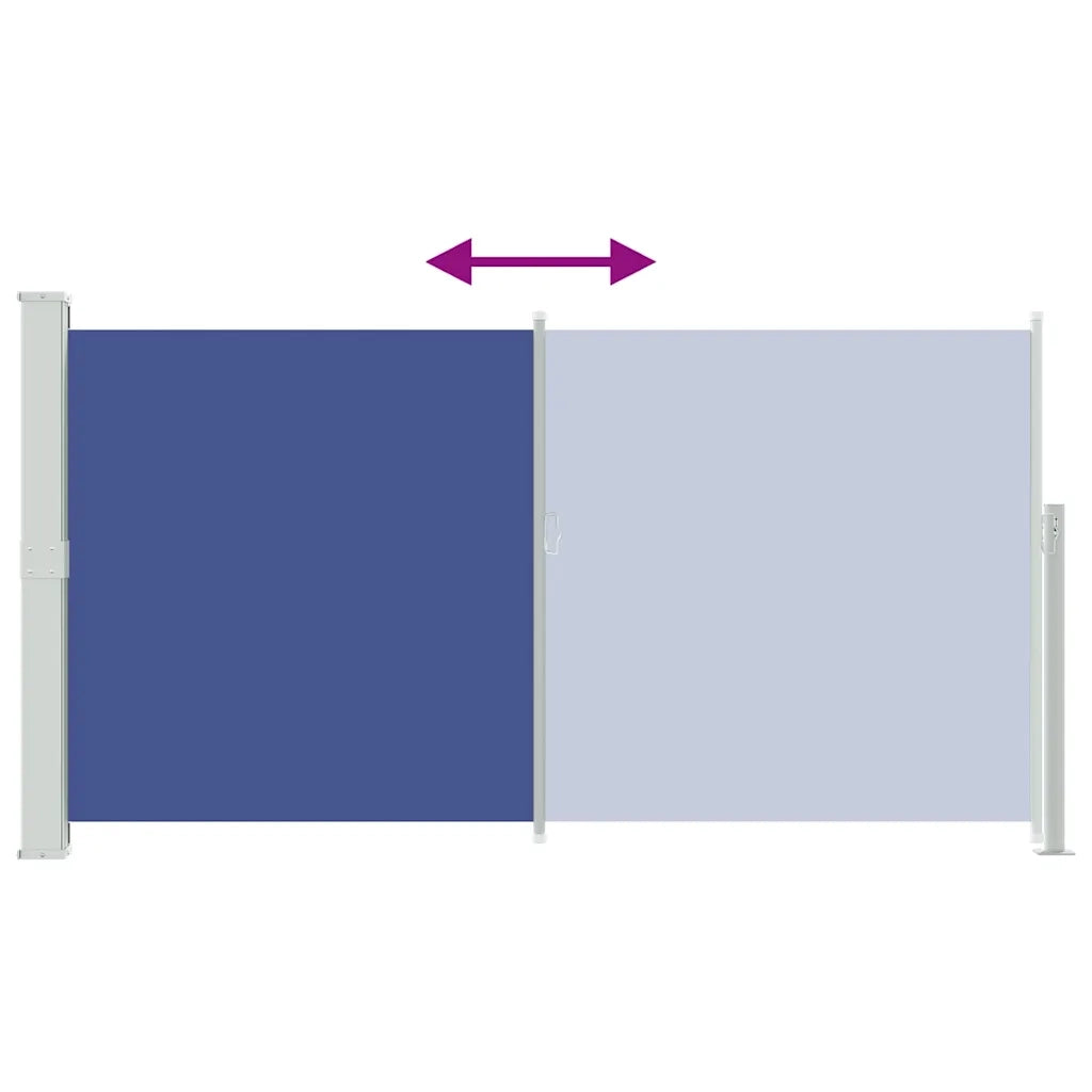 Tenda Laterale Retrattile per Patio 170x300 cm Blu 48366