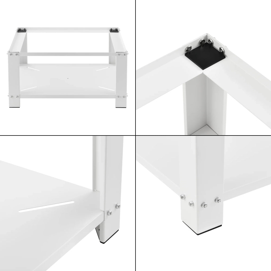 Base con ripiano per lavatrice 63 x 54 x 31 cm bianco 03_0006468
