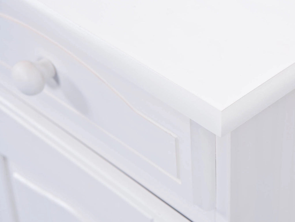 Madia Quadri, Credenza 2 Cassetti, 88x32x198h cm Bianco