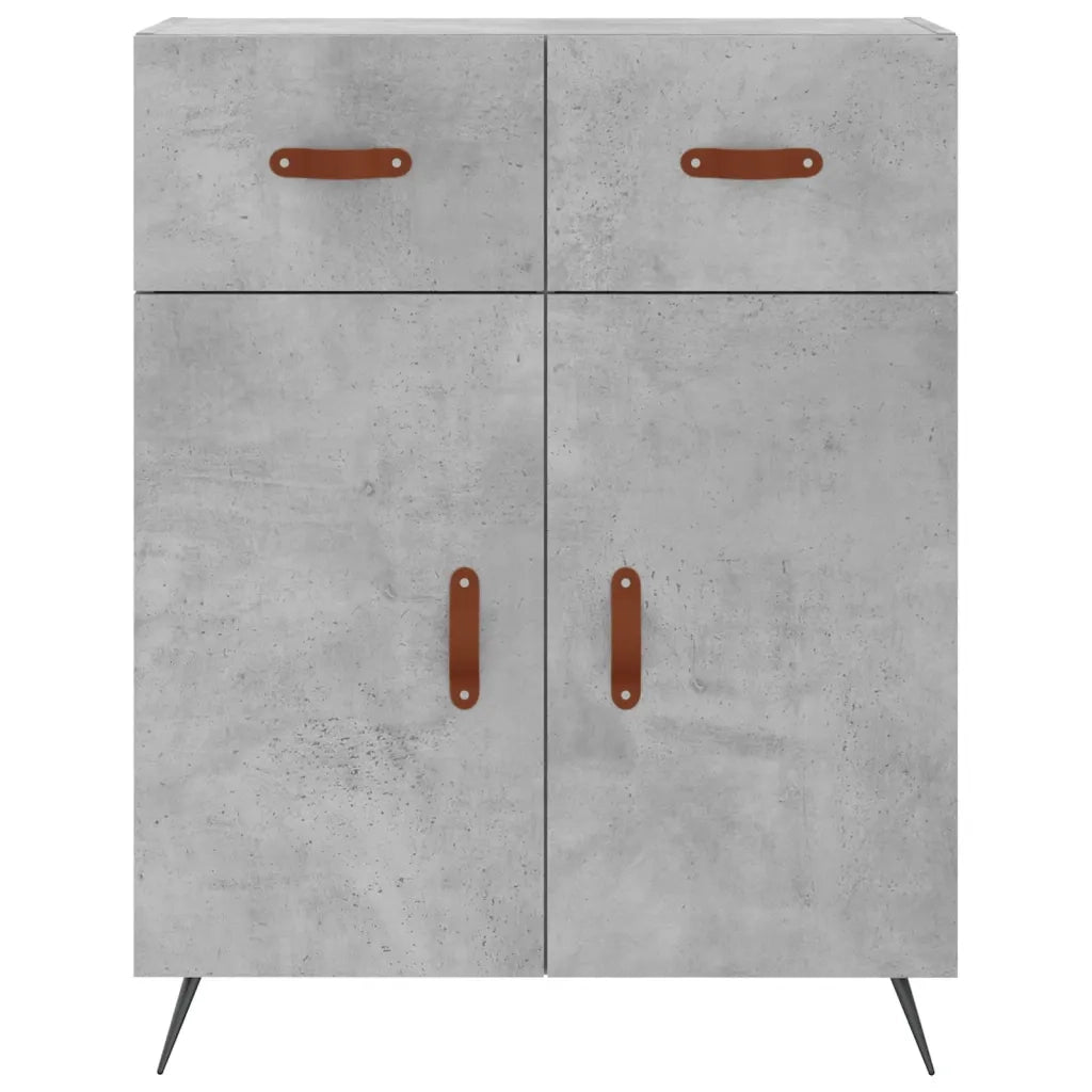 Credenza Grigio Cemento 69,5x34x180 cm in Legno Multistrato 3199853