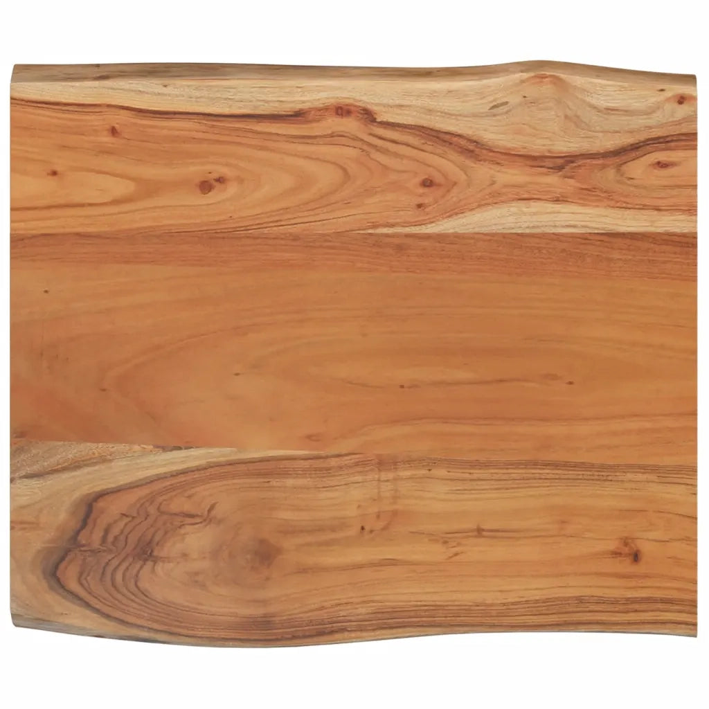Piano Tavolo | Superficie Tavolo | Piano Scrivania 70x60x2,5 cm Rettangolare Legno Acacia Bordi Vivi