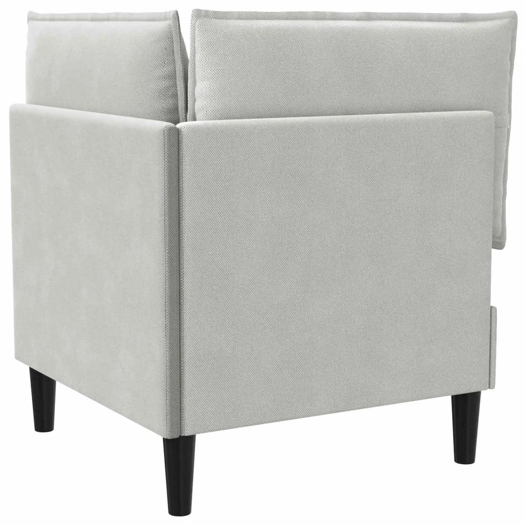 Divano | Divano da soggiorno | Sofa Angolare con Storage Grigio chiaro Velluto