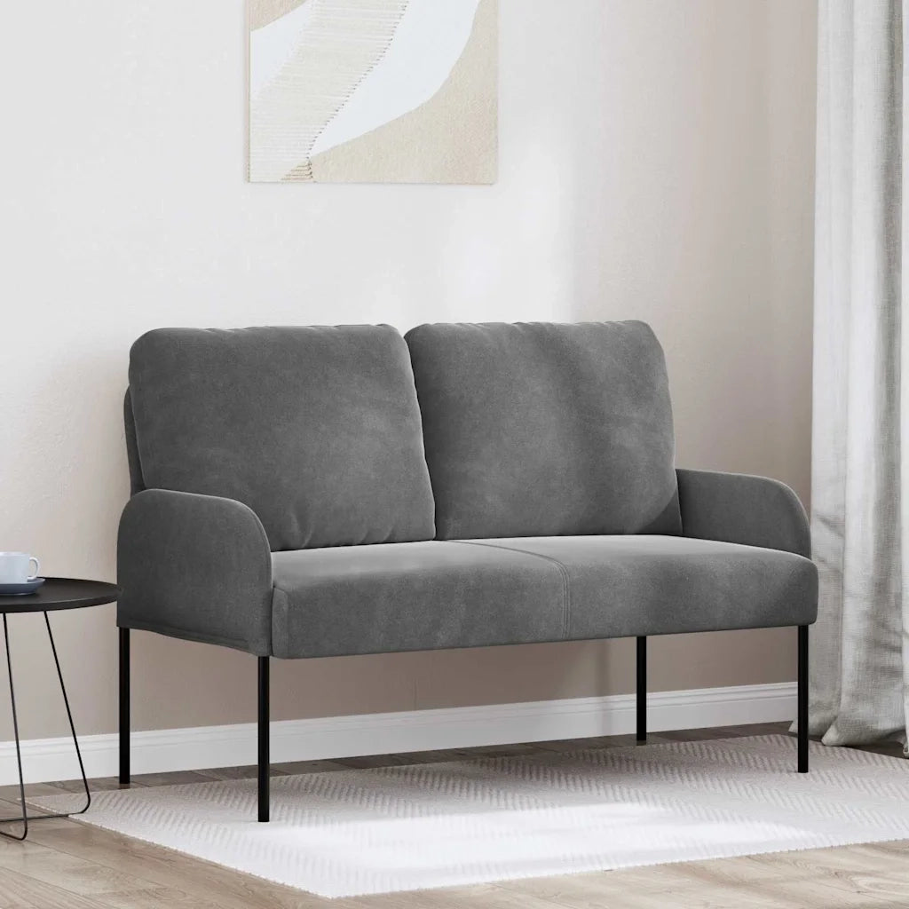 Divano | Divano da soggiorno | Sofa con cuscino 110cm Grigio scuro Legno compensato