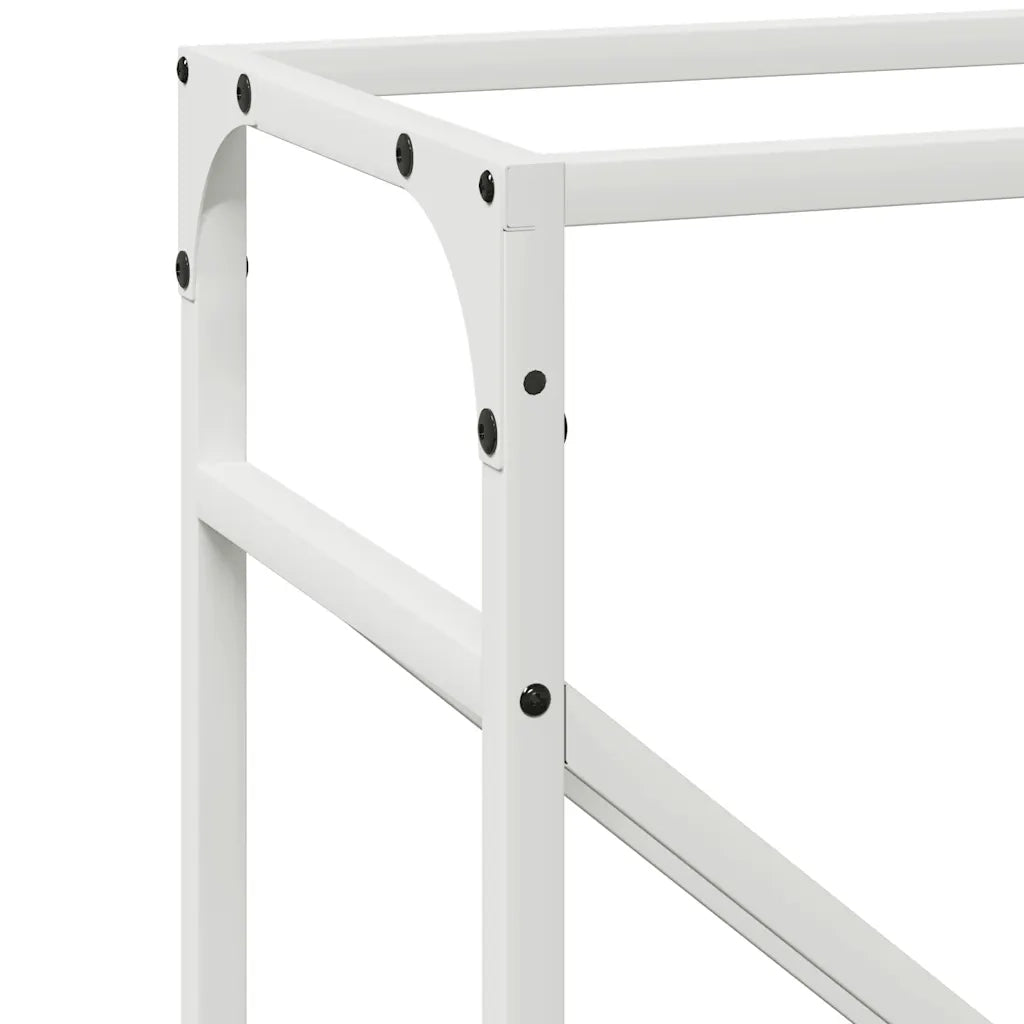 Rastrelliera per Legna da Ardere Bianca 40x25x100 cm