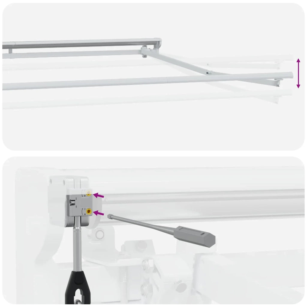 Tettuccio Elettrico Retrattile Nero e Bianco 3,5 x 2,5 m 3421800