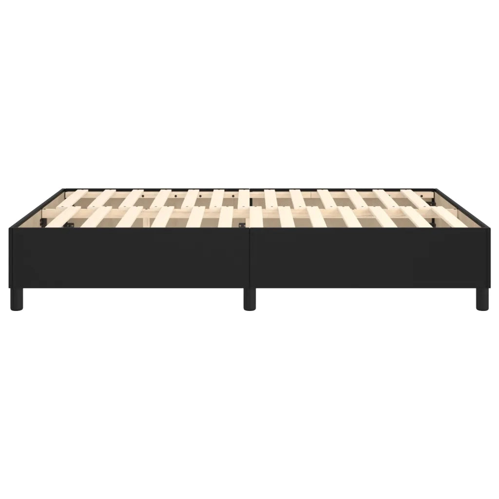 Struttura Letto a Rete a Molle Nero 140x200 cm in Similpelle 3121047