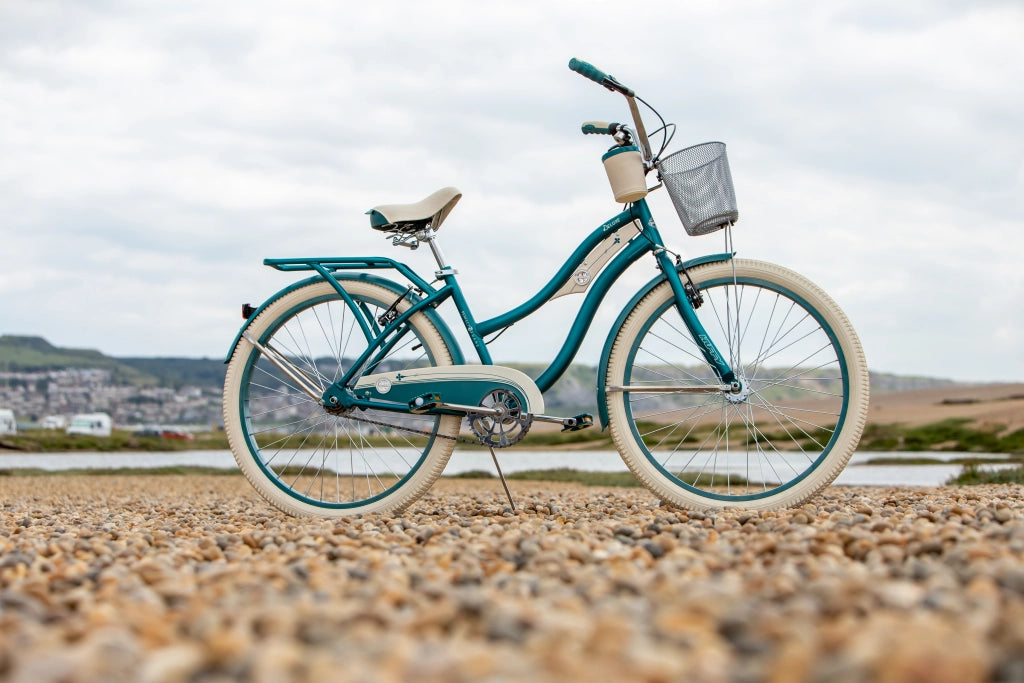 Bicicletta da 26" per Bambini e Ragazzi Telaio Hi-Ten Freni V-Brake Cruise Deluxe Azzurro