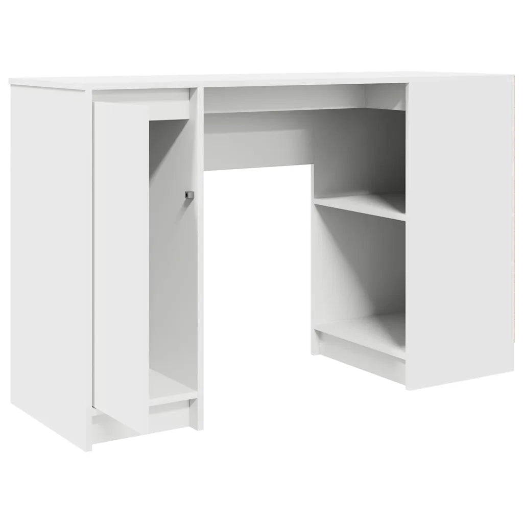 Scrivania Bianca 120x42x76 cm in Legno Multistrato