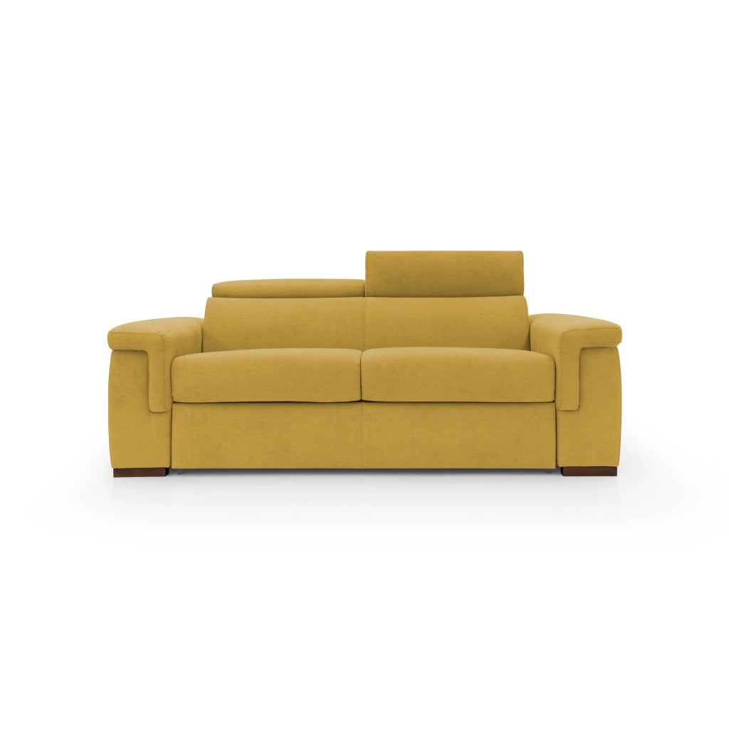 Giunone Divano letto mat. H18 240 cm (mat. 160x197 cm) giallo