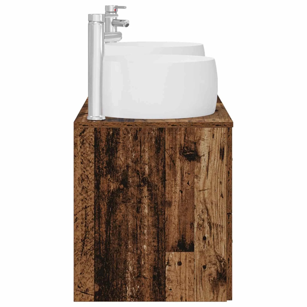 Set di mobili per il bagno 3 pz Legno antico 3405929