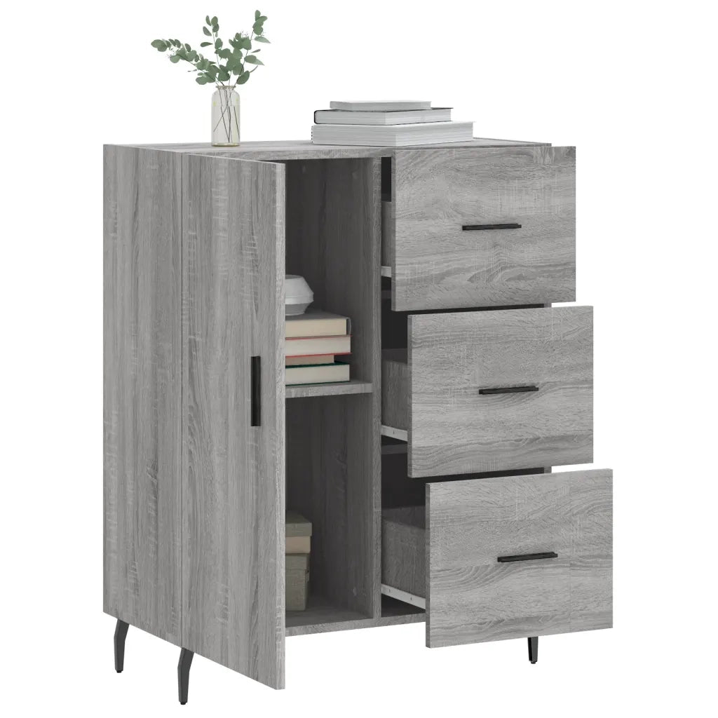 Credenza Grigio Sonoma 69,5x34x90 cm in Legno Multistrato 827938