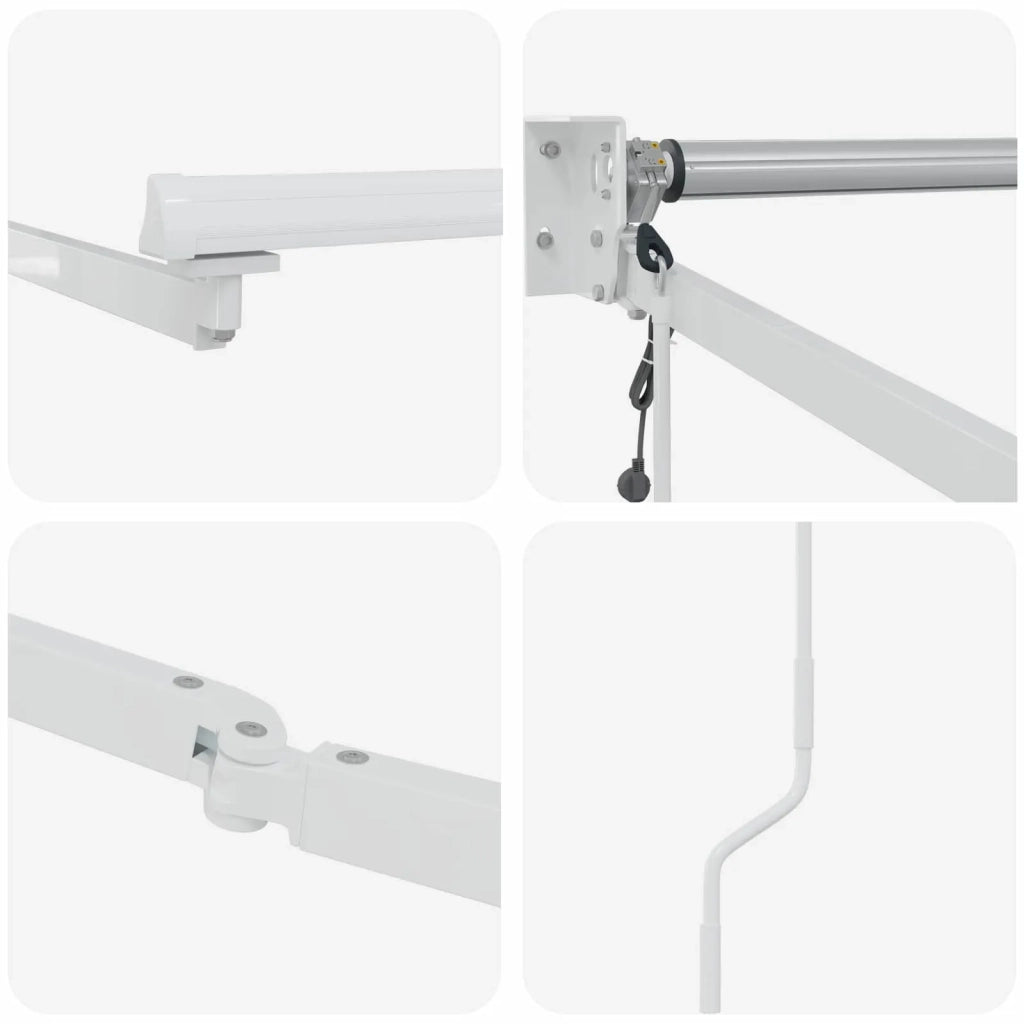 Struttura della tenda elettrica retrattile Bianco 4 x 2 m