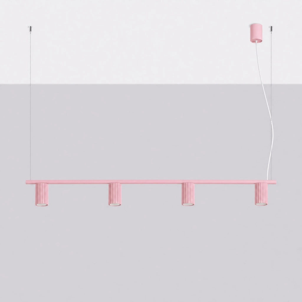 Lampadario KARBON 4 rosa
