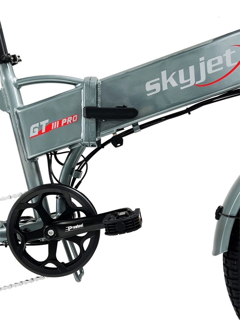 Bicicletta Elettrica GT3 PRO 250W con Freni Idraulici Display XXL e Chiave NFC Grigio