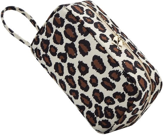 Borsa da toeletta per donne in corduroy con tasca per cosmetici borsa da toeletta per donne con tasca per cosmetici borsa da toeletta per bambine con cord per viaggi