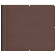 Schermo da balcone | Paravento da Balcone Marrone 90x800 cm 100% Poliestere Oxford