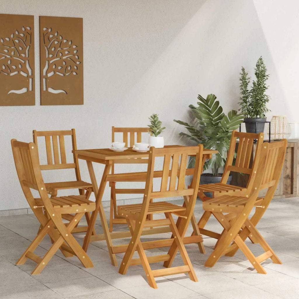 Sedie Bistro da Giardino 6 pcs Naturale 3416291