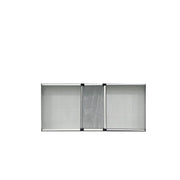 C ZANZARIERA ESTENS. C/SPAZZ. H.70X100/192 SILVER- 5,0 pz