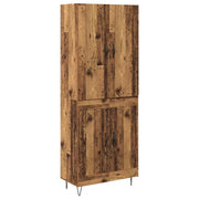 Credenza 2 pz | Madia | Buffet da pranzo | Armadio da pranzo Legno vecchio Legno multistrato