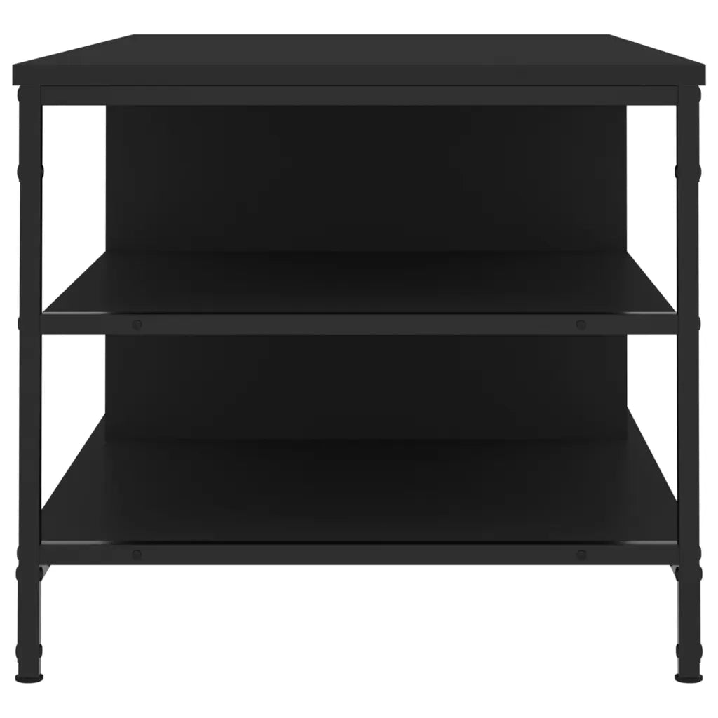 Tavolino da Salotto Nero 100x50x45 cm in Legno Multistrato 835304