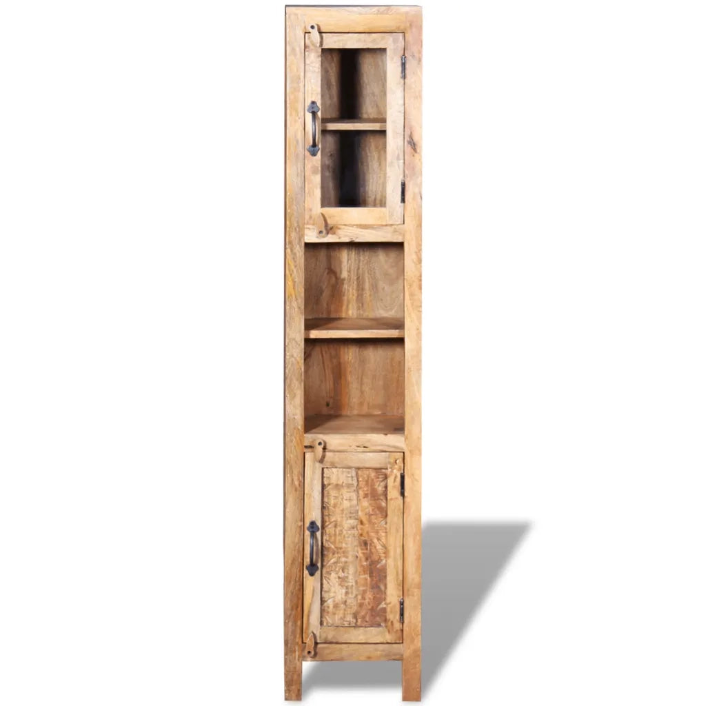 Armadio Vanity Specchiera 2 Armadietti Legno Massello di Mango 243463