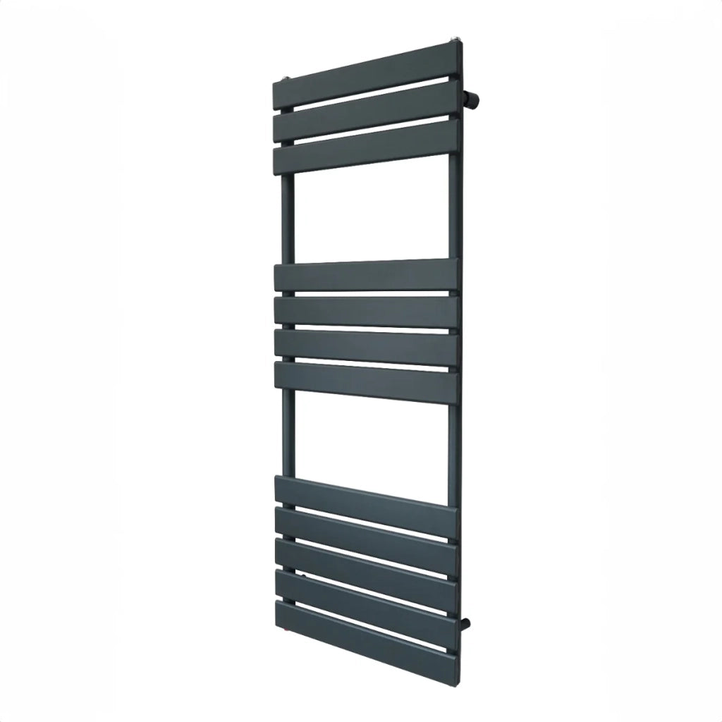 Radiatore per asciugamani design a pannello piatto 1200 x 450 mm per bagno ad incasso  Grigio Antracite