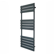 Radiatore per asciugamani design a pannello piatto 1200 x 450 mm per bagno ad incasso  Grigio Antracite